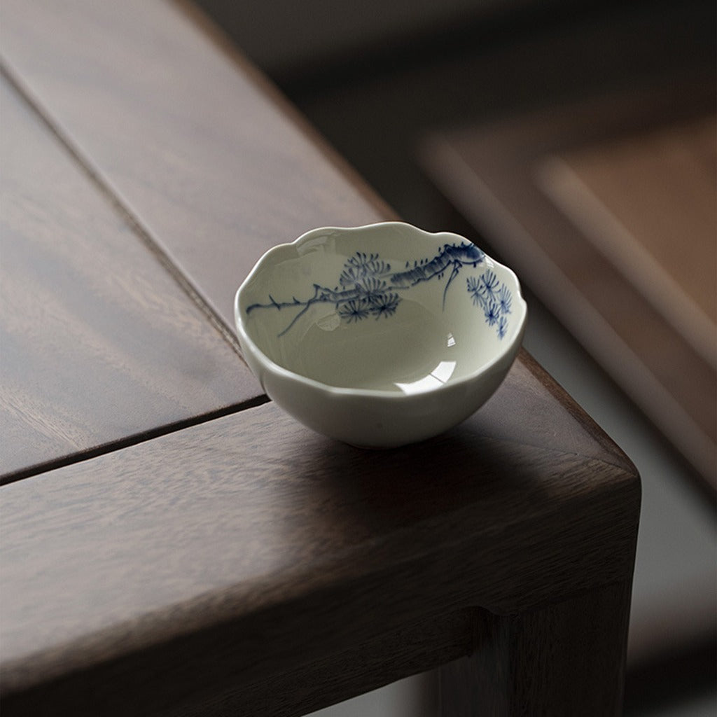 Elegant Zen Cup Featuring Four Gentle Plants | Zen Ara Grove