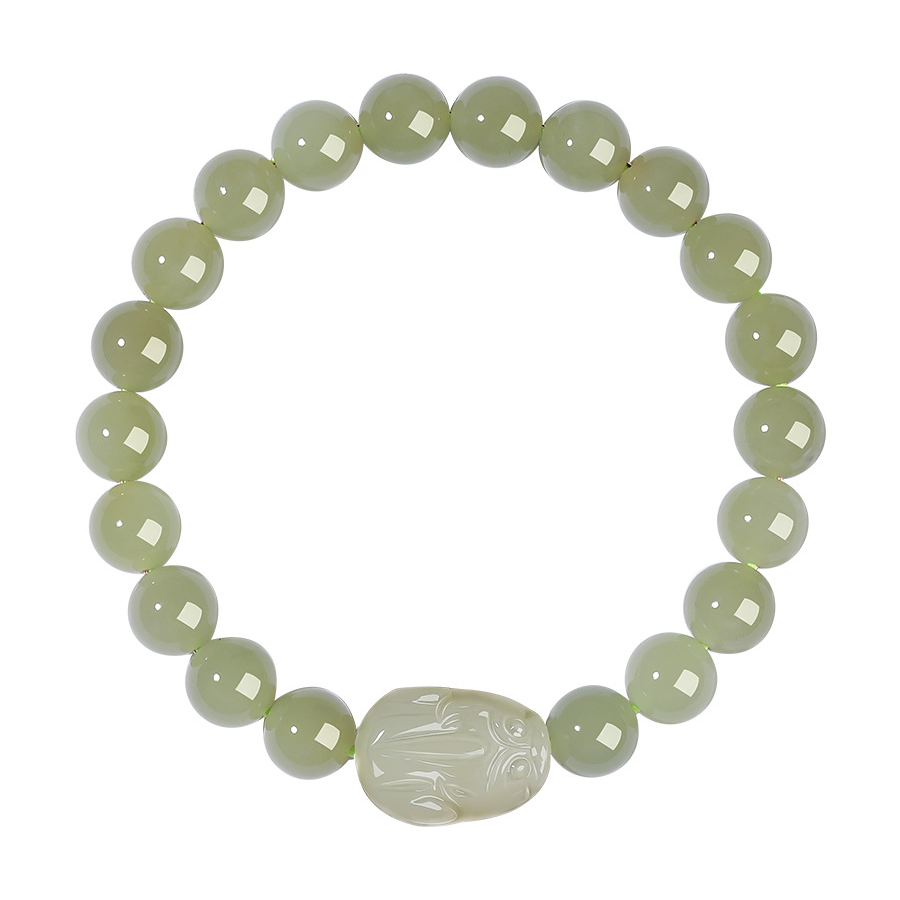 Natural Hetian Jade Pixiu Bracelet | Zen Ara Grove