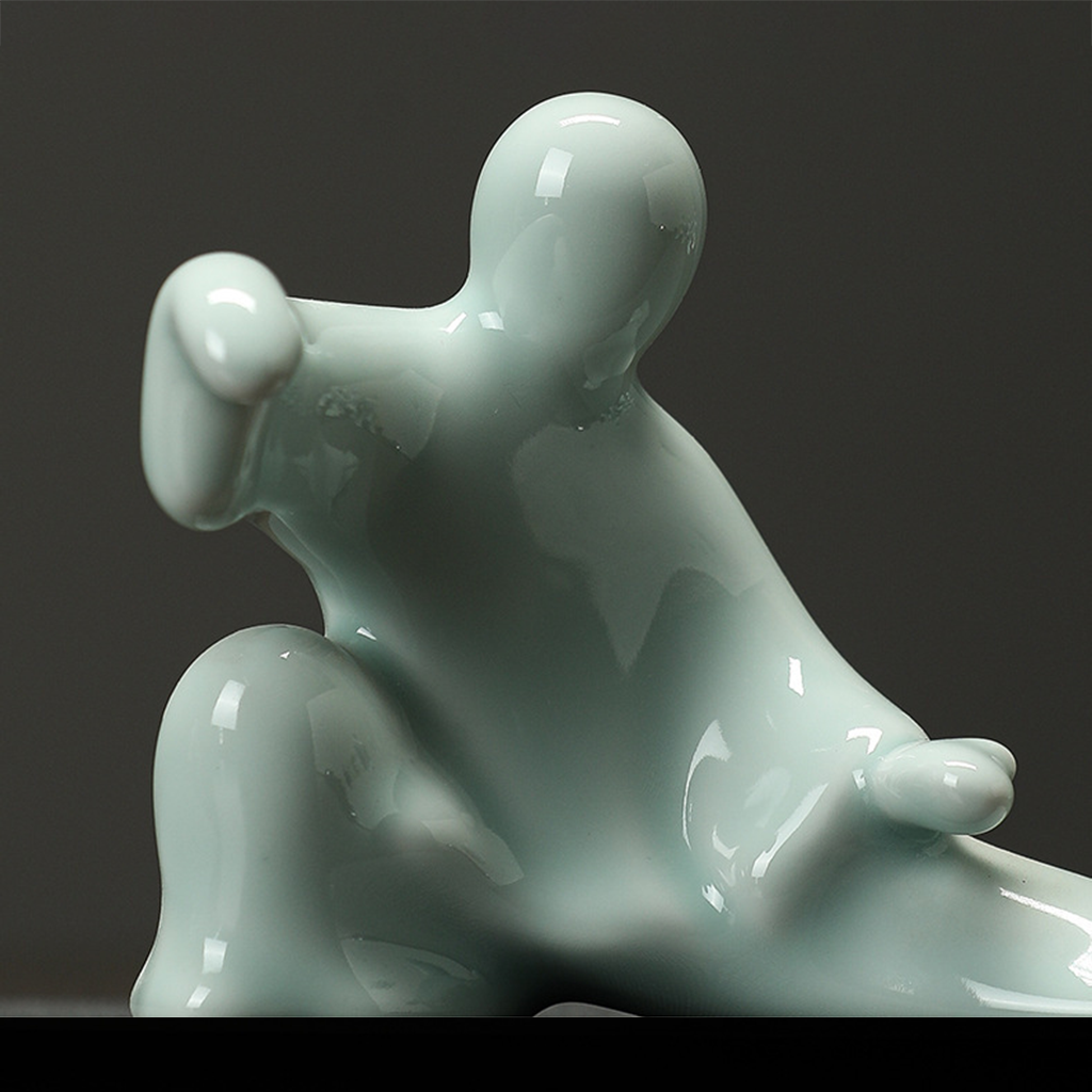 Kung Fu Tai Chi Master Ceramic Figurine | Zen Ara Grove