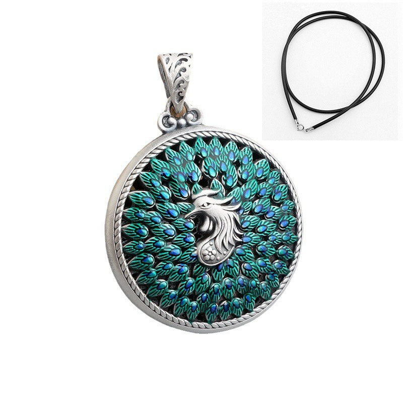 Hollow Carved Peacock Amulet – Elegance from Within | Zen Ara Grove