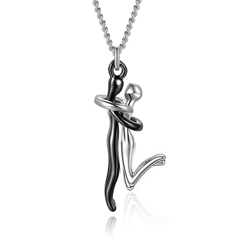 Two Souls, One Peace – Minimalist Hug Necklace | Zen Ara Grove