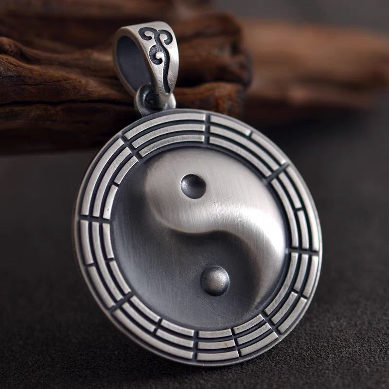 Vintage Taiji Bagua Pendant Necklace | Zen Ara Grove