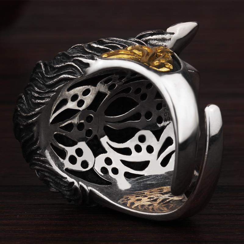 Demon Slayer Zhong Kui – Vintage Sterling Silver Ring | Zen Ara Grove