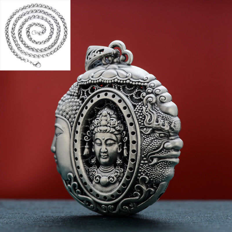Duality Mind Pendant|One Thought: Buddha or Demon | Zen Ara Grove