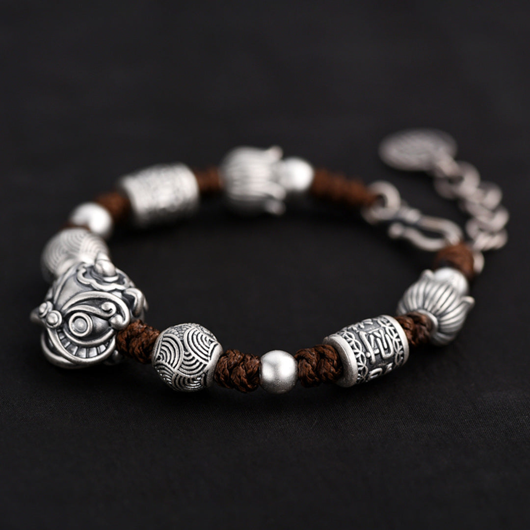 Guardian Lion Bead Bracelet for Good Fortune | Zen Ara Grove