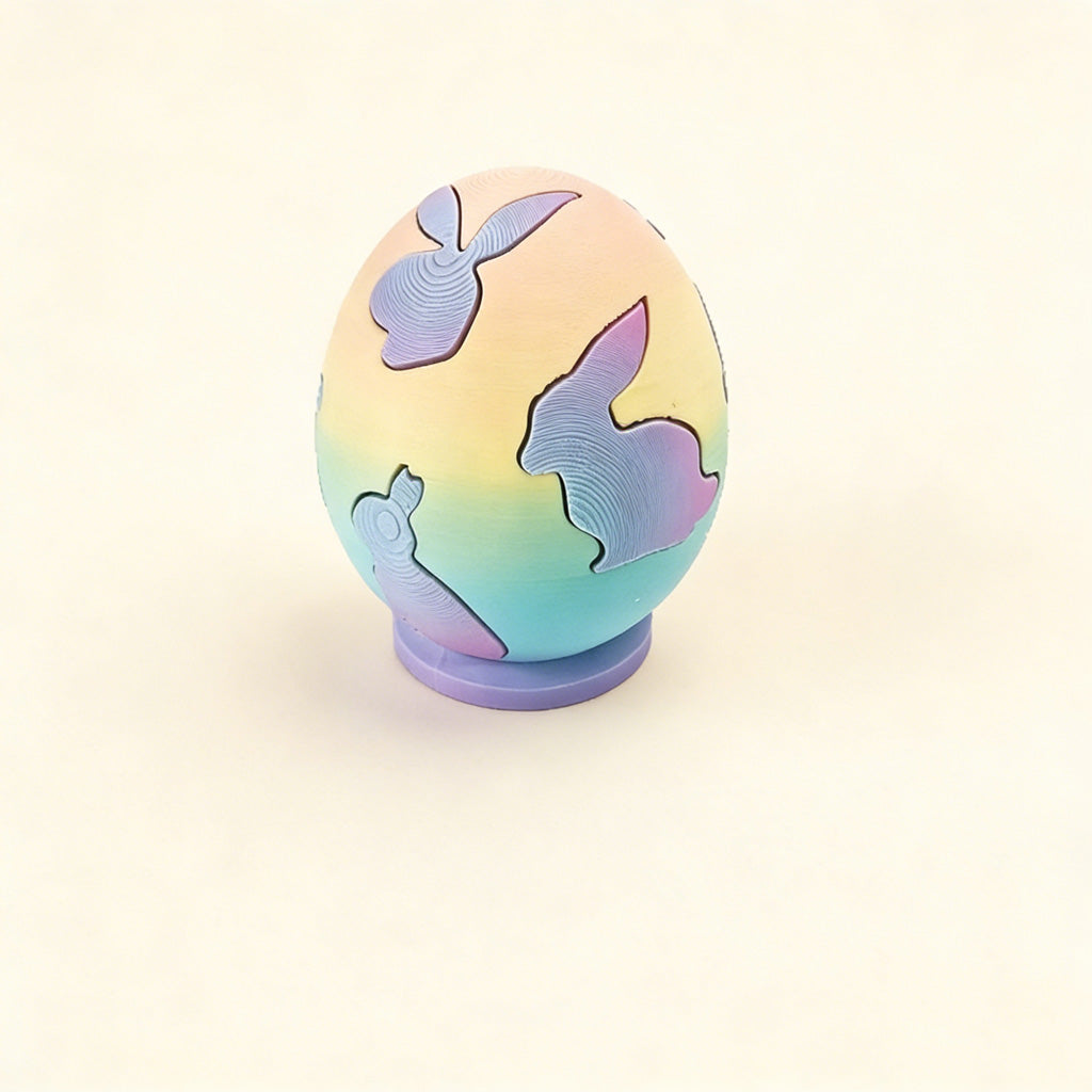 3D Printed Easter Egg Bunny Building Toy – Joy & Creativity | Zen Ara Grove