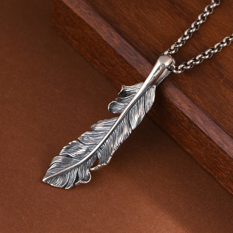 Zen Eagle Feather Pendant – Strength & Freedom | Zen Ara Grove