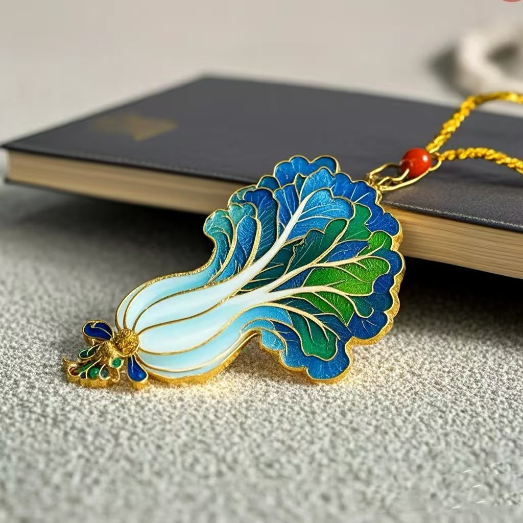 Cloisonné Enamel Drip-Glaze Color Bookmark | Zen Ara Grove
