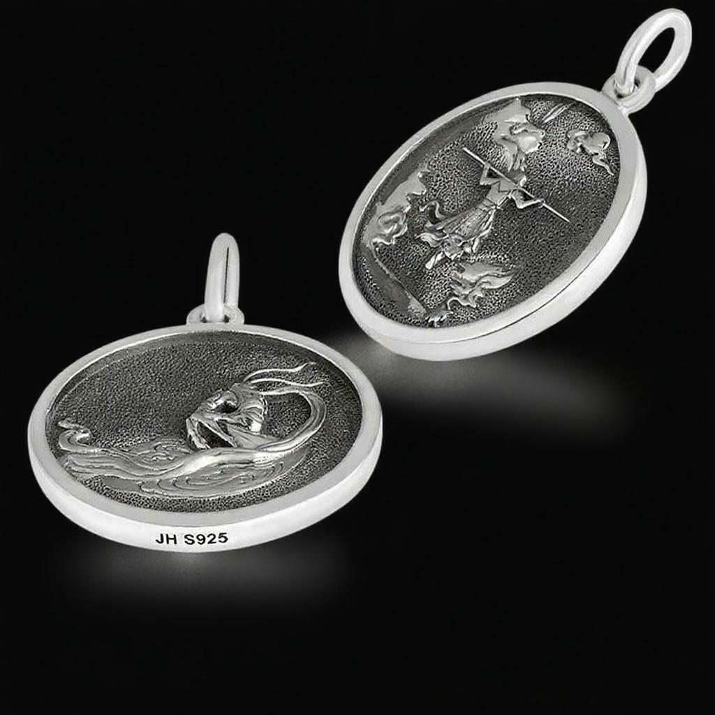 Defiant Monkey King in 925 Silver Relief | Zen Ara Grove