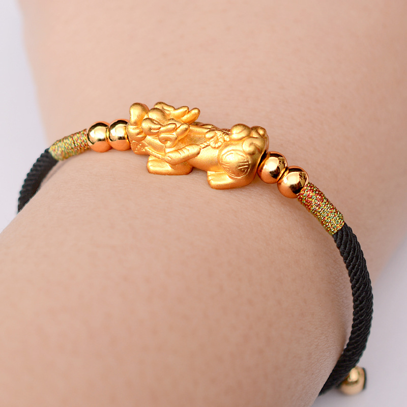 Gold-Plated Pixiu Bracelet – Wealth & Protection | Zen Ara Grove