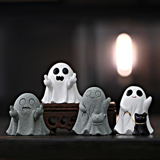 Zen Minimalist Ghost Figurine – Creative Art for Tranquil Spaces | Zen Ara Grove