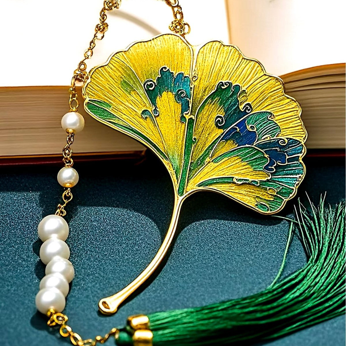 Cloisonné Enamel Drip-Glaze Color Bookmark | Zen Ara Grove