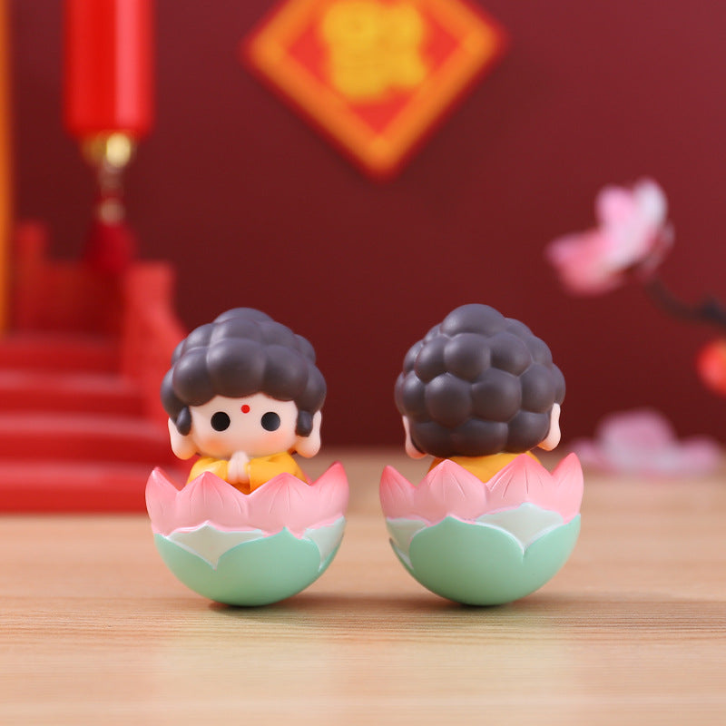 Little Buddha Roly-Poly Figurine | Zen Ara Grove