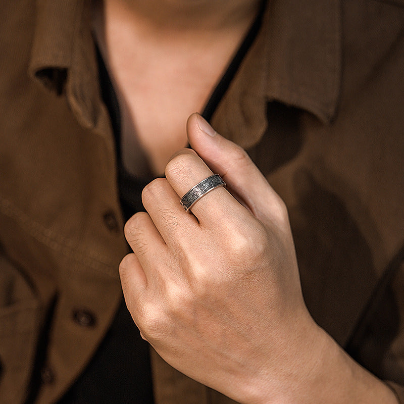 Mystic Kui Dragon Silver Ring – Embodying Heritage & Energy | Zen Ara Grove