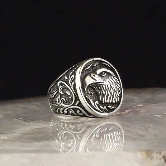 Vintage Eagle Head Ring – Spirit of Freedom | Zen Ara Grove