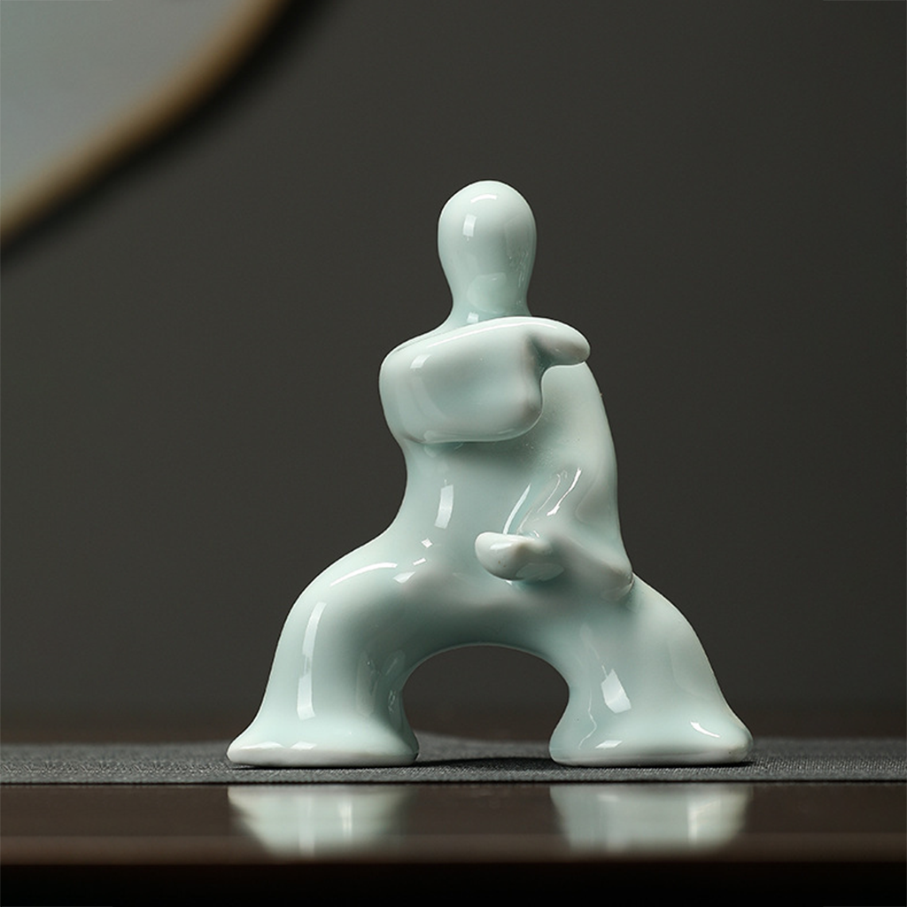 Kung Fu Tai Chi Master Ceramic Figurine | Zen Ara Grove