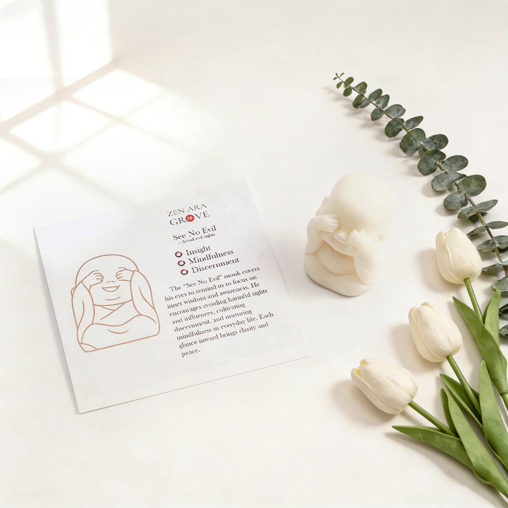 Tagua Nut"The Meaning Behind the Pose of the Monks" — Meaning Card Set | Zen Ara Grove