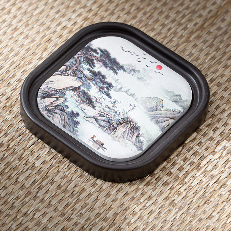 Oriental Zen Style Drink Coaster | Zen Ara Grove