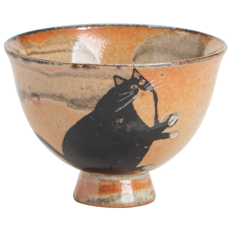 Small Cute Cat Teacup Kung Fu Tea Cup 60ml | Zen Ara Grove
