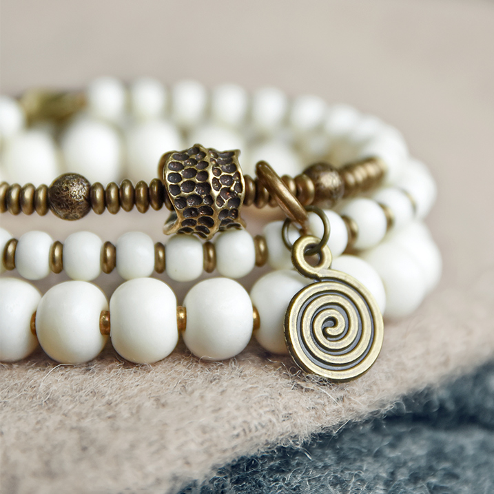 Curved Blossom Multi-Layer Wrap Bracelet | Zen Ara Grove