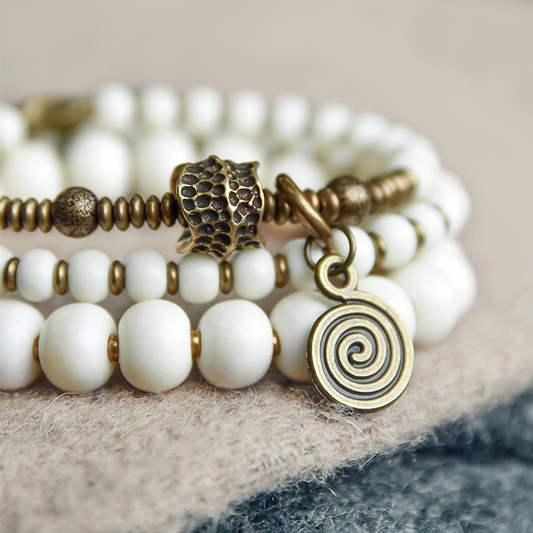Curved Blossom Multi-Layer Wrap Bracelet | Zen Ara Grove