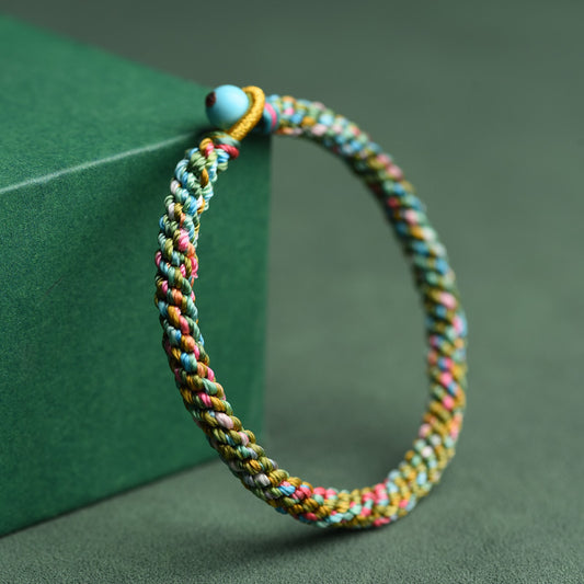 Simple Zen Handcrafted Woven Cord Bracelet – Calm & Balance | Zen Ara Grove