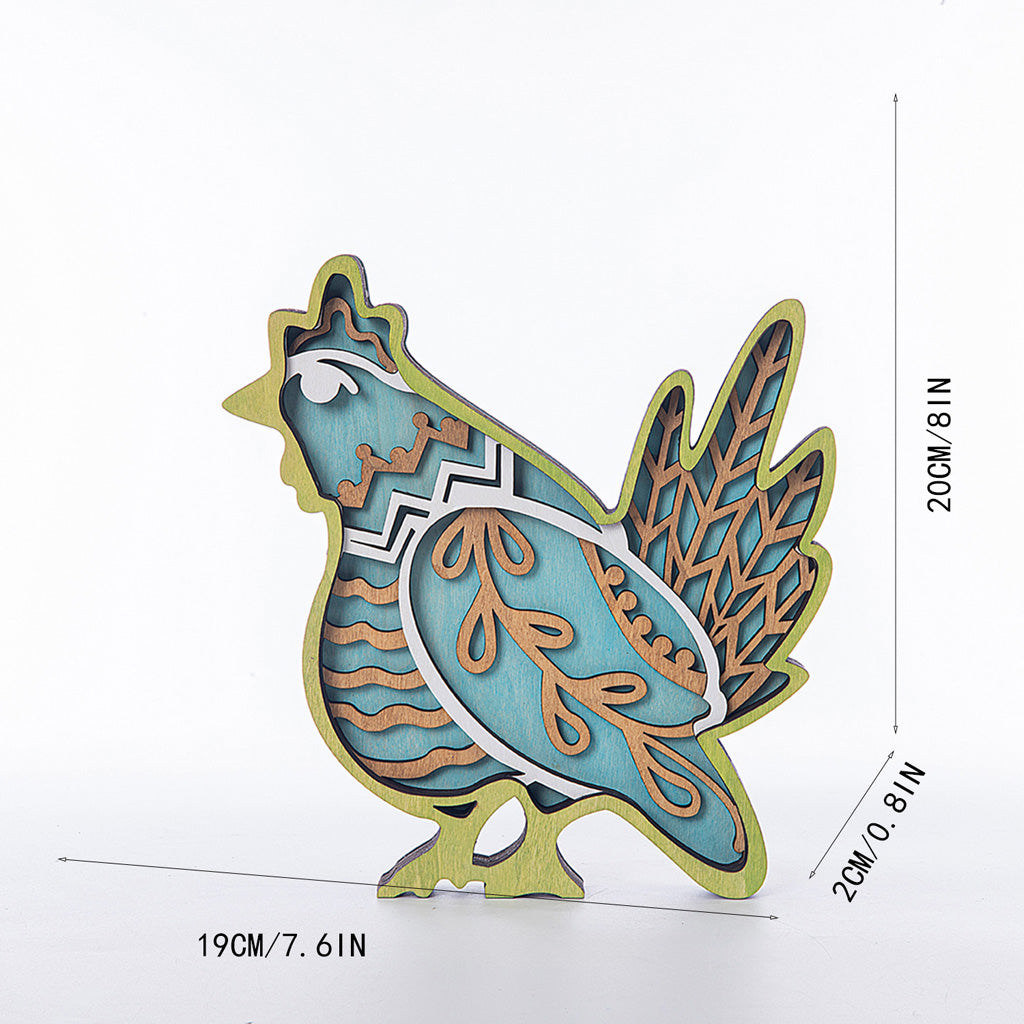 Easter Wooden LED Bunny & Chicken Décor – Symbol of Light & Hope | Zen Ara Grove