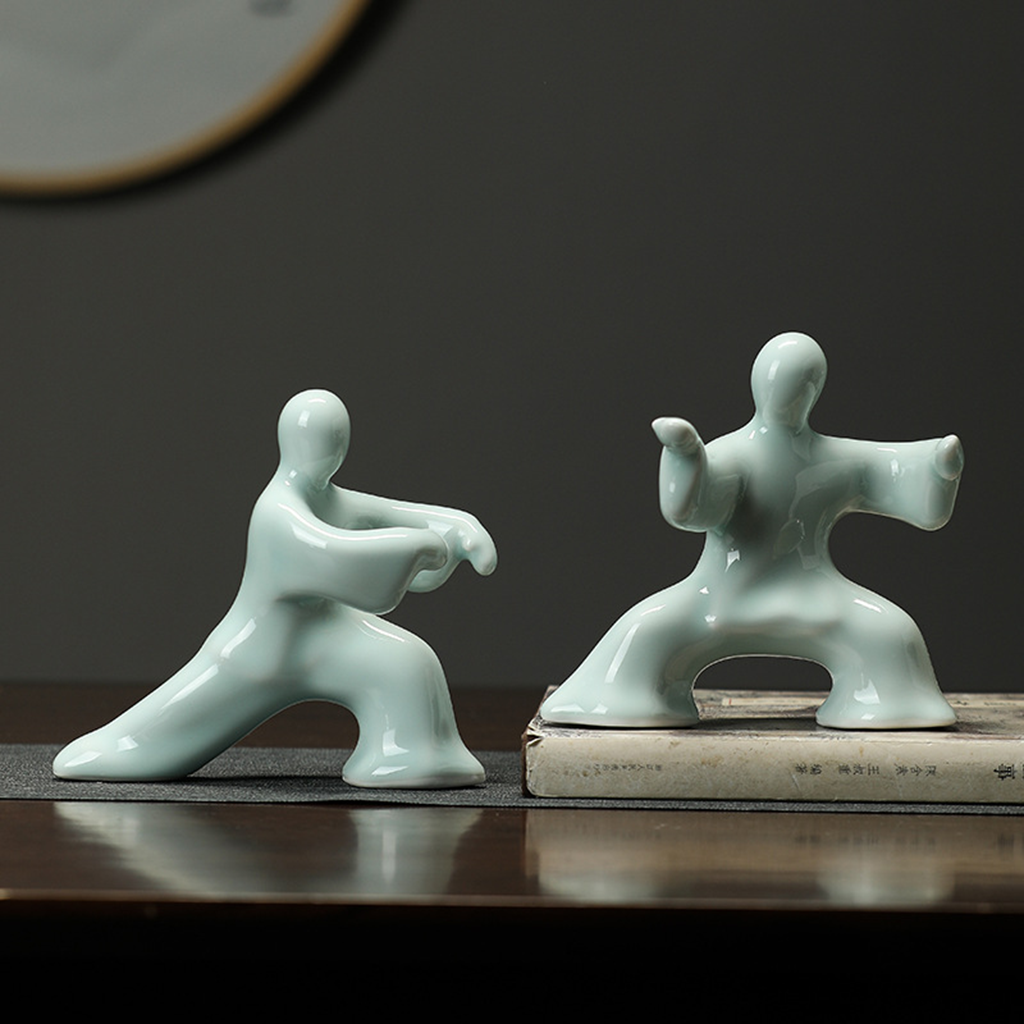 Kung Fu Tai Chi Master Ceramic Figurine | Zen Ara Grove