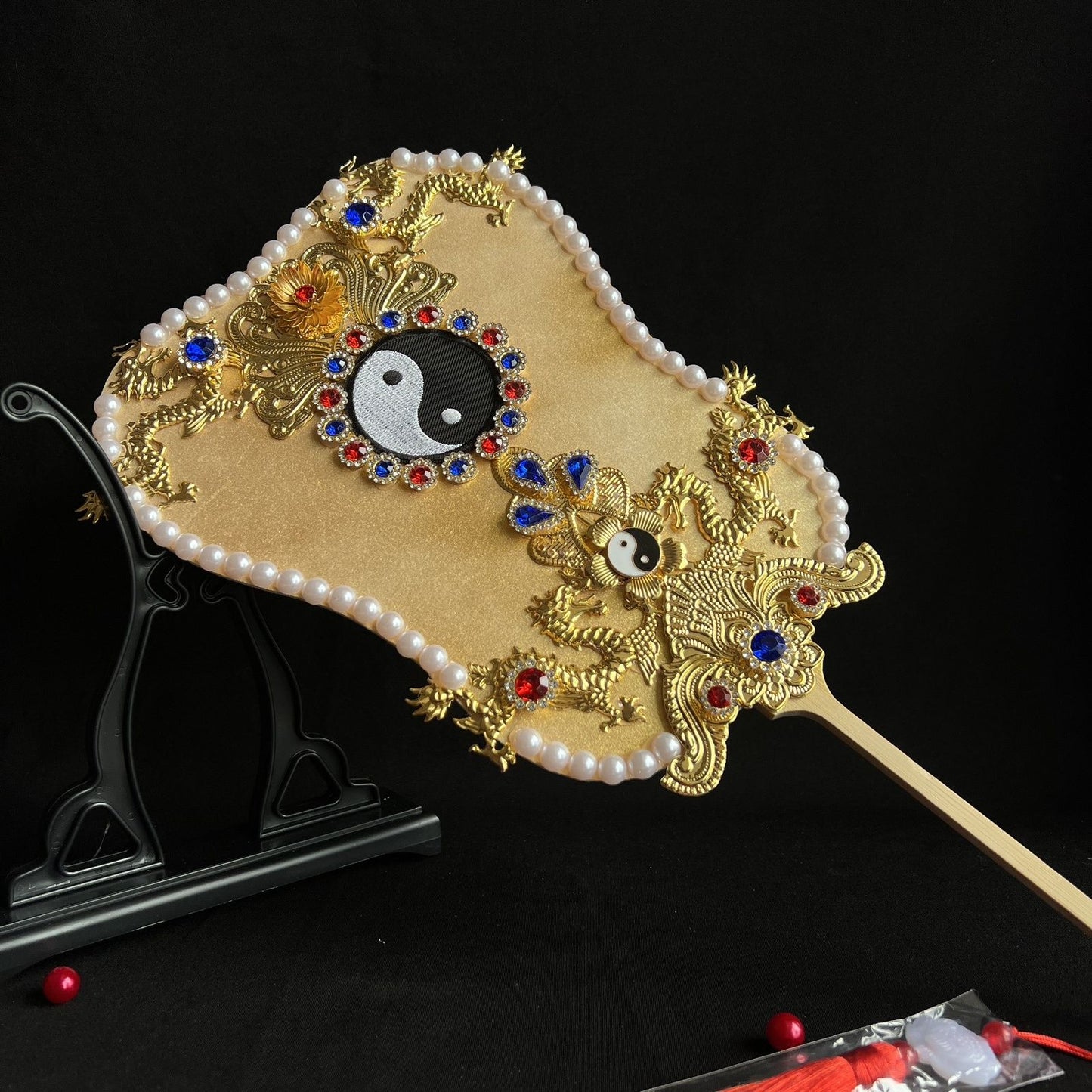 Taoist Bagua Banana Leaf Fan | Zen Ara Grove