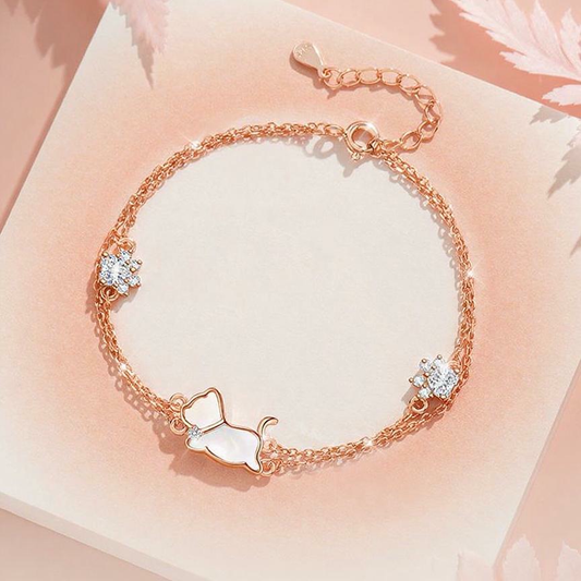 Orange and White British Short Bracelet | Zen Ara Grove