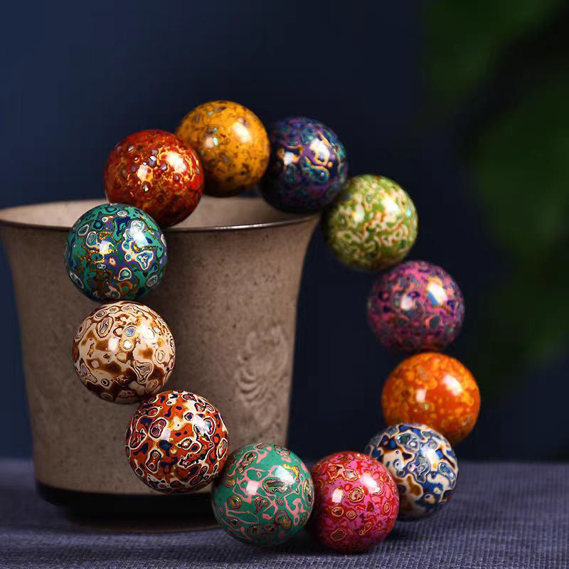 Lacquered Multi-Gem Bead Bracelet | Zen Ara Grove