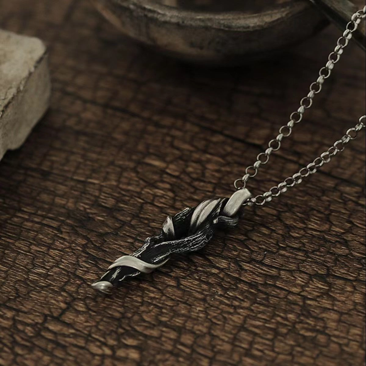 Tranquil Driftwood Necklace – Calm & Mindfulness | Zen Ara Grove