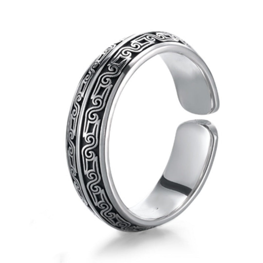 Beast Motif Spiral Ring – Ancient Grace, Modern Elegance | Zen Ara Grove