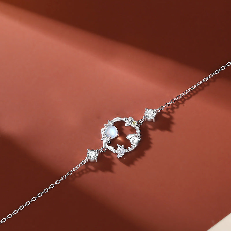 Moonstone Moon Flower Jewelry Set – Inspired by the Year of the Rabbitt | Zen Ara Grove