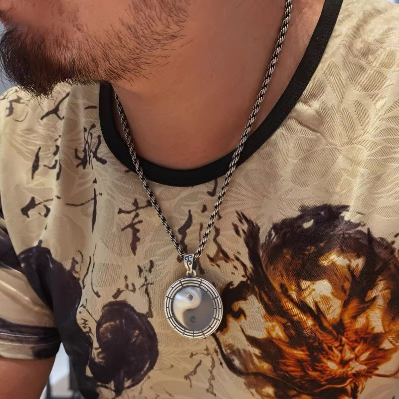 Vintage Taiji Bagua Pendant Necklace | Zen Ara Grove