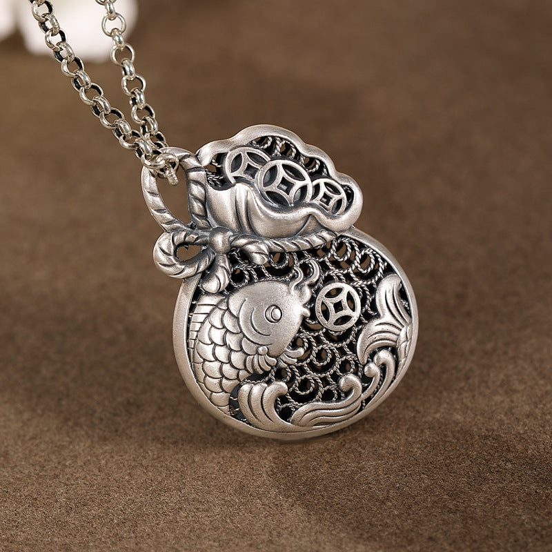 Lucky Koi Amulet Pendant – Fortune in Flow | Zen Ara Grove
