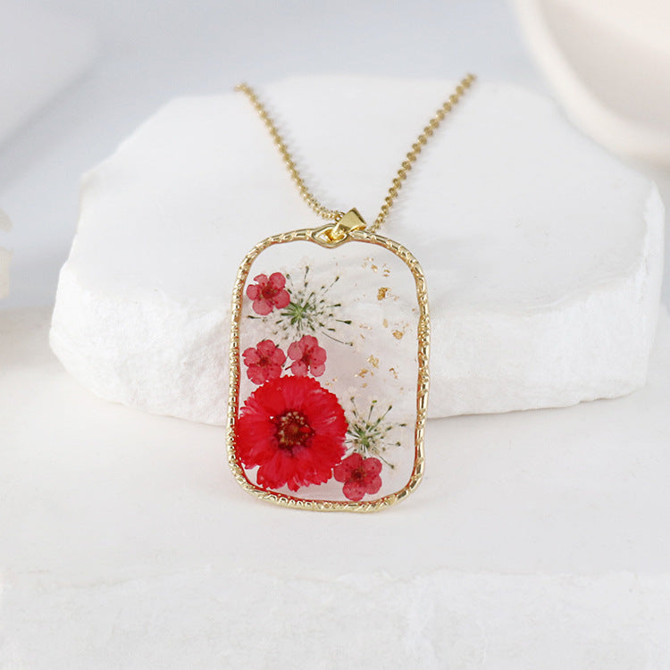 BloomCapsule™ Pressed Flora Resin Pendant Collection
