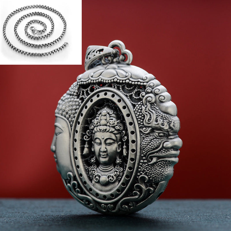 Duality Mind Pendant|One Thought: Buddha or Demon | Zen Ara Grove