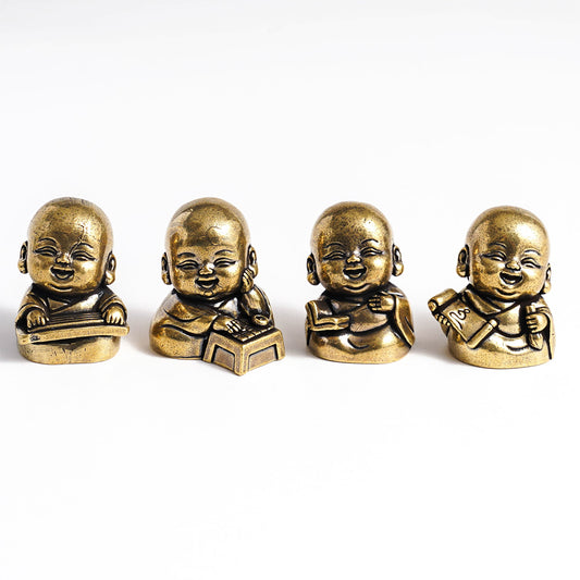 Handcrafted Solid Brass Monk’s Pursuit of Arts Collection | Zen Ara Grove