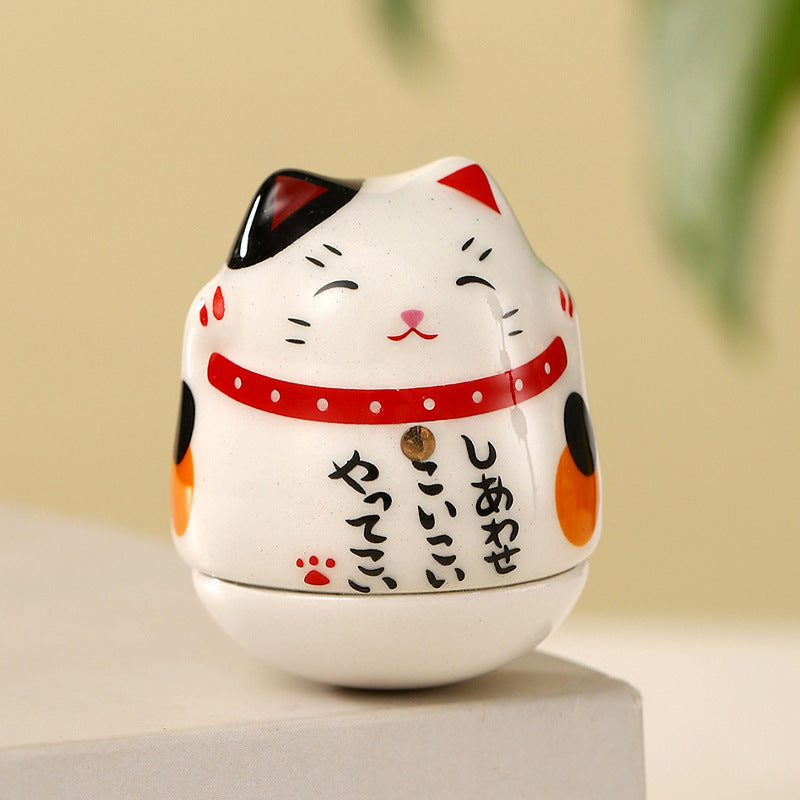 ZAKKA Ceramic Cat – Minimalist Japanese Style Home Décor Ornament | Zen Ara Grove