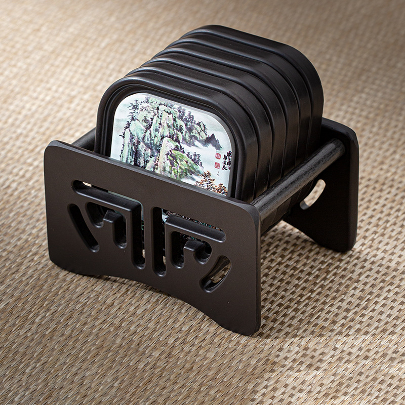 Oriental Zen Style Drink Coaster | Zen Ara Grove