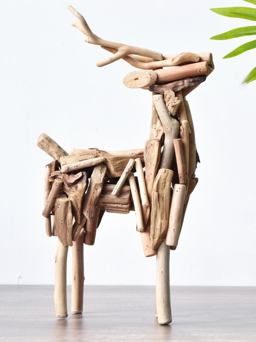 Zen-Inspired Handcrafted Solid Wood Deer Ornament | Zen Ara Grove
