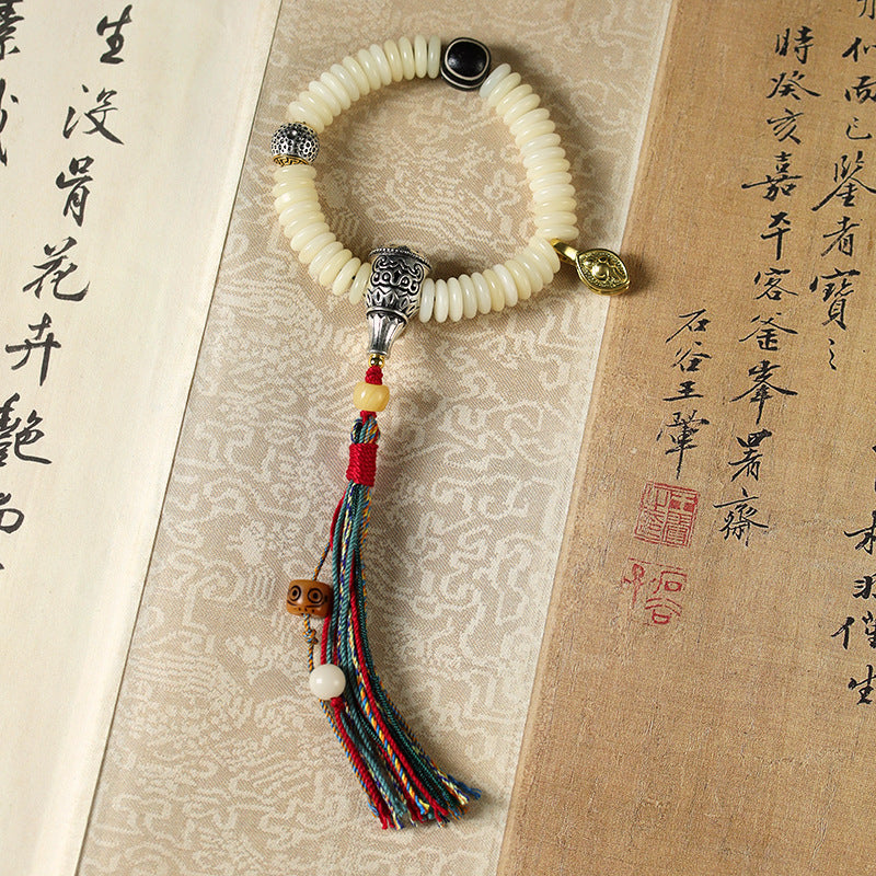 Zen White Bodhi Bracelet – Pure Path, Vibrant Spirit | Zen Ara Grove