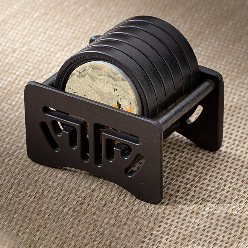 Oriental Zen Style Drink Coaster | Zen Ara Grove