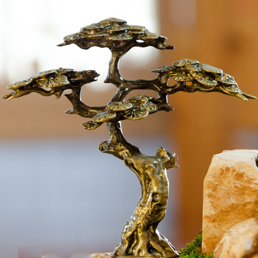 Alloy Bonsai Welcome Pine Miniature – Symbol of Hospitality and Prosperity | Zen Ara Grove