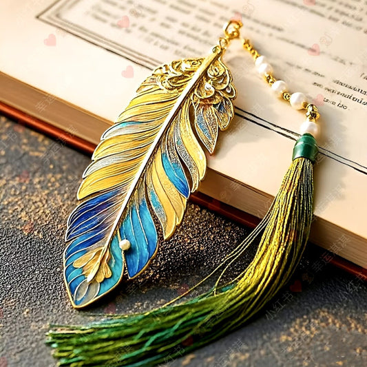 Cloisonné Enamel Drip-Glaze Color Bookmark | Zen Ara Grove