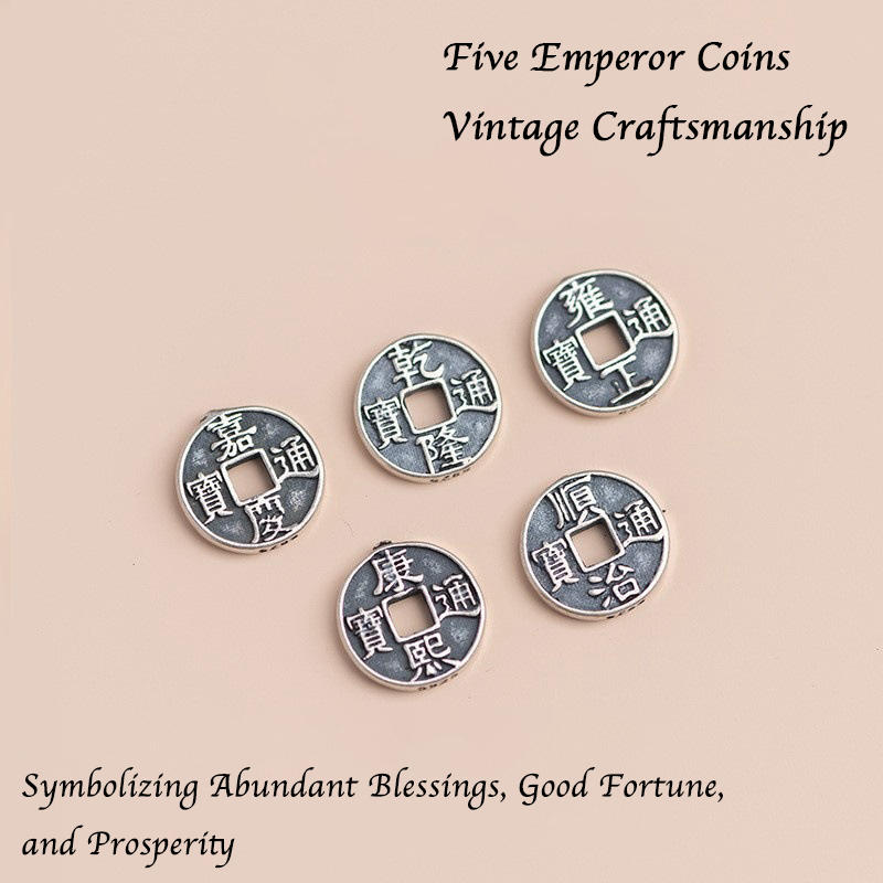 Pixiu & Five Emperor Coins Bracelet – Wealth & Protection | Zen Ara Grove