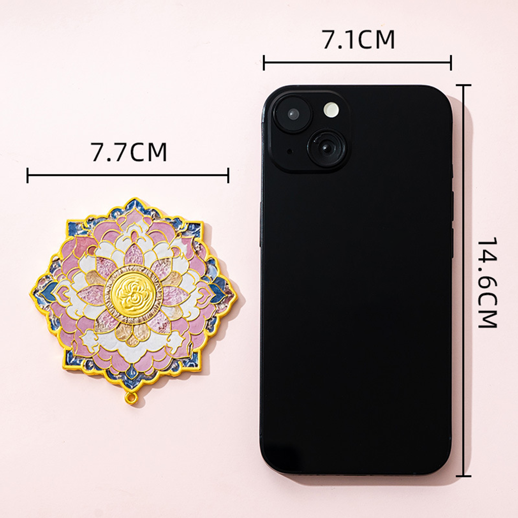 Portable Embossed Caisson Hand Mirror | Zen Ara Grove