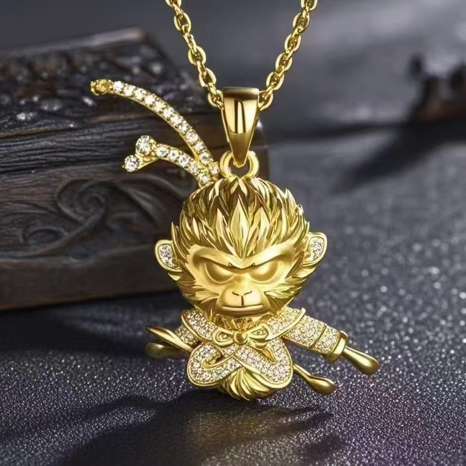Wukong Pendant|Unchained Spirit, Boundless Sky | Zen Ara Grove