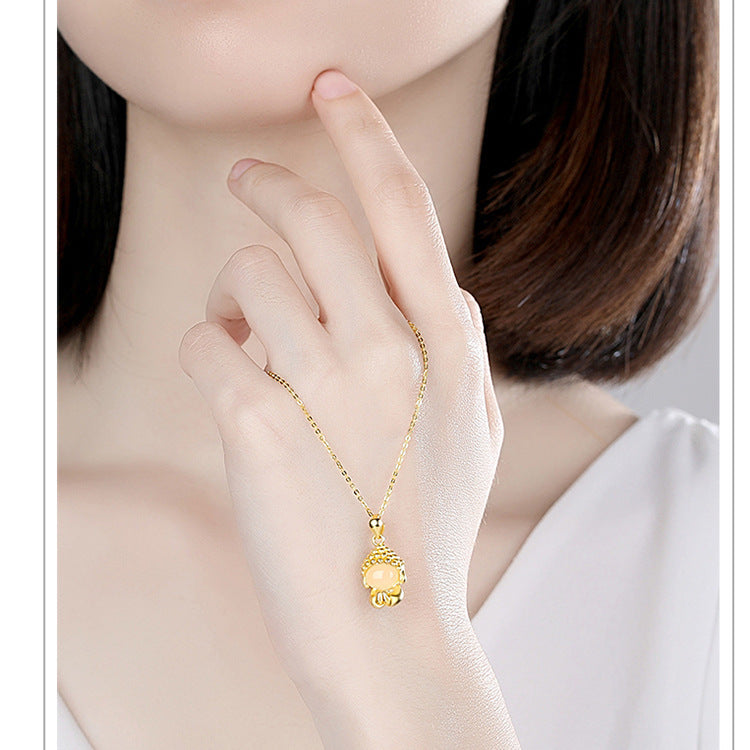 Serene Jade Buddha – Hands-Together Pendant of Inner Tranquility | Zen Ara Grove